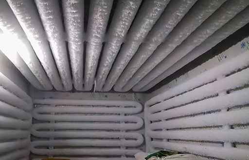 冷庫蒸發器上為什么會結霜及除霜技巧